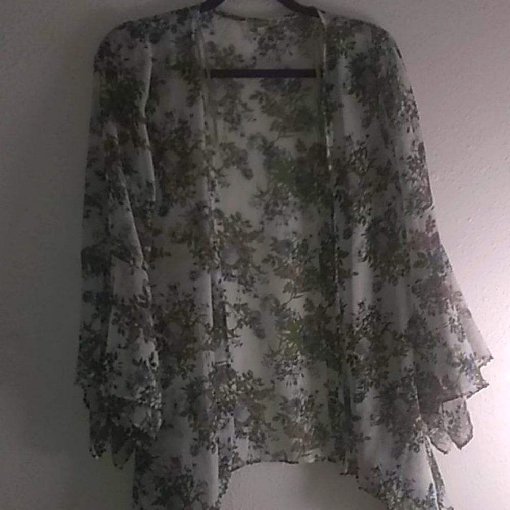 A light weight open blouse